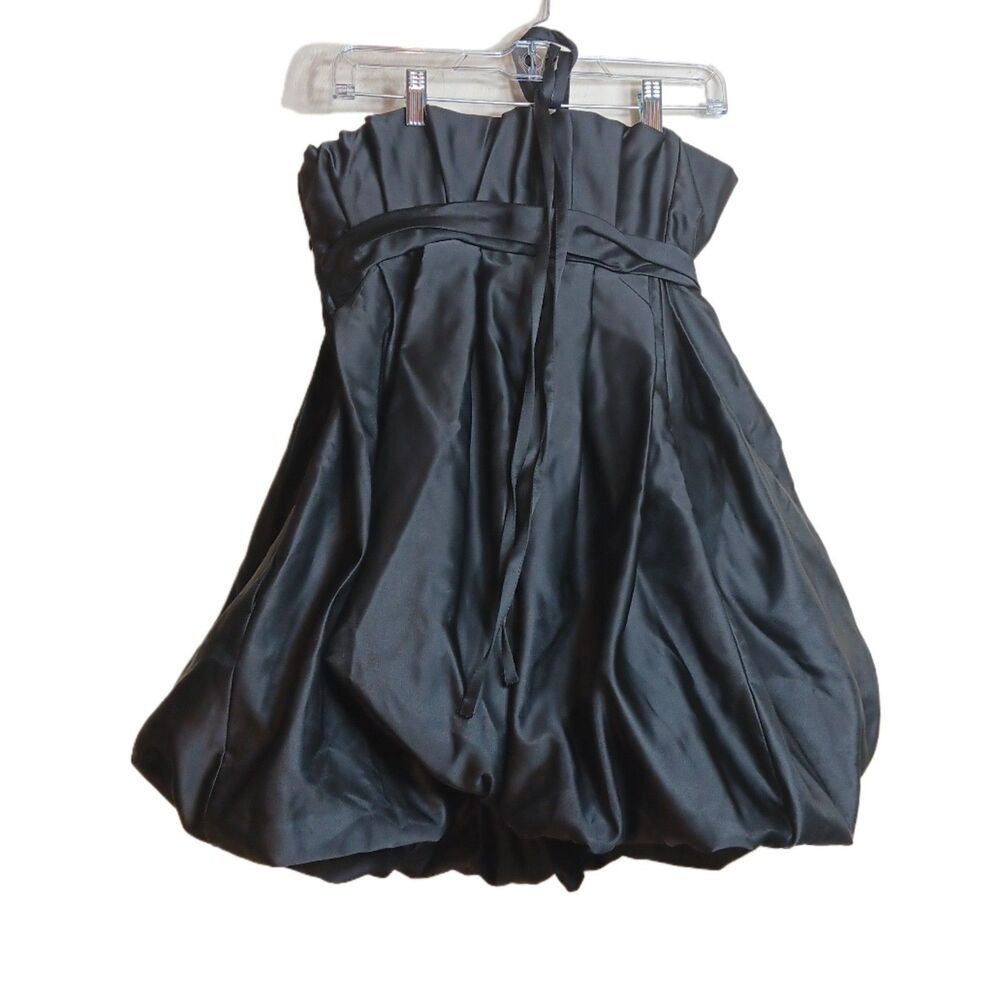 Zara Bubble Dress Womens S Black Off Shoulder Formal Evening Cocktail Mini NWT